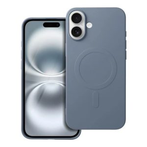 SILICONE MAG COVER (Big Hole) with MagSafe for iPhone 16 Plus Light Blue