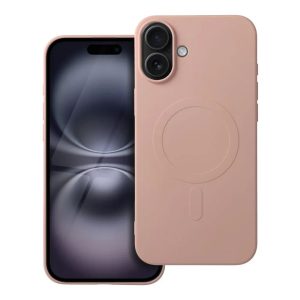 SILICONE MAG COVER (Big Hole) with MagSafe for iPhone 16 Plus Pink