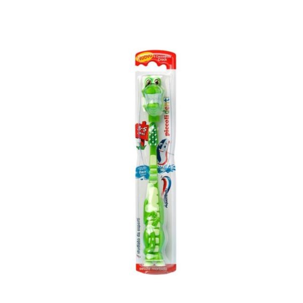 Aquafresh Flex Toothbrush for Small Teeth (3-7 Years), Crocodile