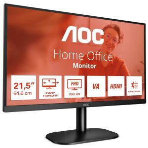 AOC 21,5" LED Monitor FHD 1920x1080 4ms 200cd/mq 600:1(20.000.000:1) VGA HDMI