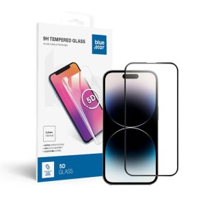 Blue Star 5D Full Cover Tempered Glass for iPhone 14 Pro