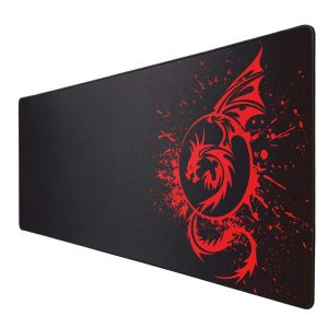 Gaming  Mouse Pad with Rubber Base and Stitched Edges, Smooth Surface Waterproof Mouse Pad for Gaming, MacBook, PC, Laptop, Desk, 70 x 30 cm (Red)