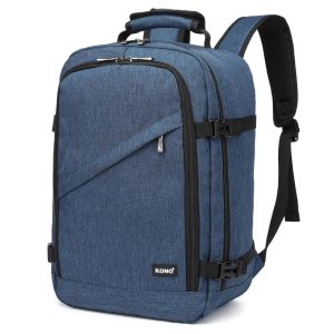 Kono Cabin Bag for Ryanair Underseat Travel Carry-on Backpack, Blue
