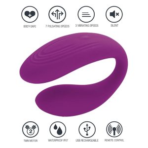 Bound Love Couples Vibrator Purple