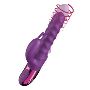 Swirl Rabbit Vibrator Purple