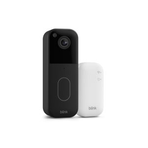 New Blink Video Doorbell System, Head-to-toe HD view, Works with Alexa, Sync Module Core include, Black