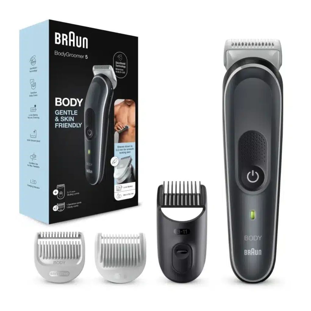 Braun Shaver Series 5 BodyGroomer,+3 Grooming Tools