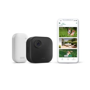 New Blink camera (Outdoor 4) Newest model , Wireless HD smart security camera, works with Alexa , 1 camera system with Sync Module Core included