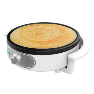 Cecotec Crepera, 1200 W power, non-stick coating, spacer roller and spatula, 30.5 cm diameter, White