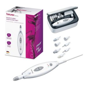 Beurer MP 41 Electric Nail Cutter with 7 Professional Manicure and Pedicure Accessories