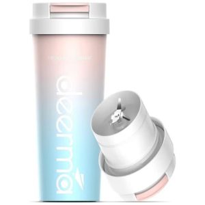 Deerma 2 in 1 Corless Mini Blender and Thermal Mug, 300 ml