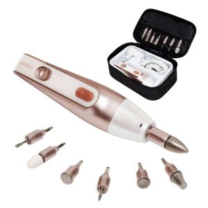 Cecotec Electric Manicure and Pedicure Set, Seven Interchangeable Heads, Five Speeds and Two Directions