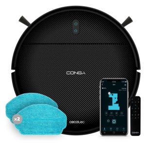Cecotec Robot Vacuum Cleaner, Control With App and 120 Minutes of Autonomy, Black