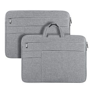 DUX DUCIS Horizontal Handbag LBTC for Laptop 15.5-16", Light Grey