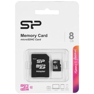 8GB Silicon Power MicroSD Card SDHC Adapter Included