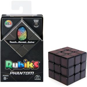 Rubik's Phantom Cube 3X3 with Thermal Twist, the Colour Fields Light Up Only When Warm Touch
