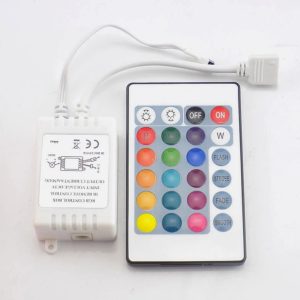 24-Key IR RGB LED Strip Controller (12V, 6A) with Remote