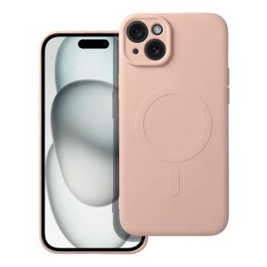 SILICONE MAG COVER with MagSafe for iPhone 15 Plus Pink