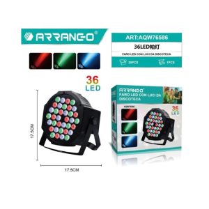 Arrango AQW76585 JDG-8 – LED Disco PAR Light (18 LED, RGB, DMX)