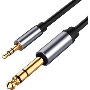 Arrango AZJ60559 150cm 3.5mm Jack to 6.35mm Jack High-Quality Audio Adapter Cable