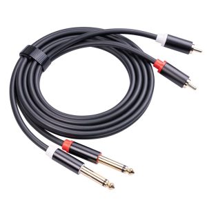 Arrango AZJ60581 Dual 6.35mm Jack to Dual RCA Male Audio Adapter Cable 150cm – High-Quality Sound Transmission
