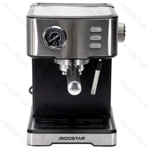Aigostar 1400W Professional Espresso Machine – 20 Bar Pump & Steam Wand