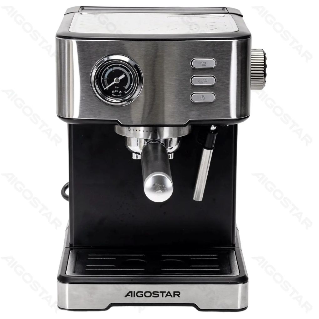 Aigostar 1400W Professional Espresso Machine – 20 Bar Pump & Steam Wand