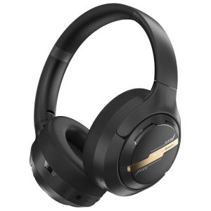 Black Shark JoyBuds Max Active Noise Cancelling Headphones, Wireless Over-Ear Headphones with Microphone, Black