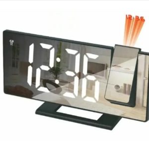 MU DS-3618LP — Mirror LED Alarm Clock, Large Display, Temperature, USB