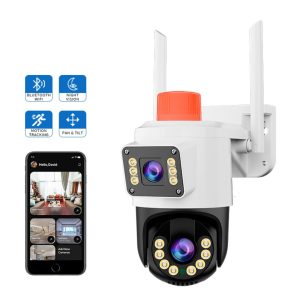 JORTAN JT-9689 WiFi Outdoor Security Camera – 1080P, PTZ, IP66, Full-Color Night Vision, Alarm Siren