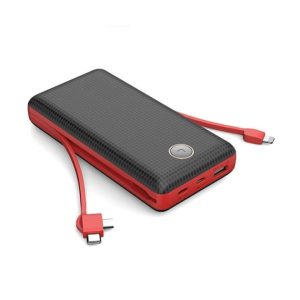 Andowl Q-T70 20,000mAh Power Bank with Built-In Cables & Quick Charge 3.0 (Type-C/Micro USB/Lightning)