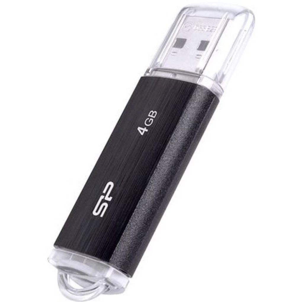 4GB USB Flash Drive Silicon Power Blaze U02 Black