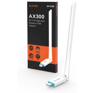 TENDA AX300 Entry Level Wi-Fi 6 USB Adapter Only 2.4GHz 6dBi Antenna