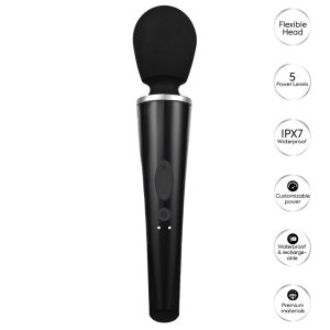 Compact Wand Massager Black