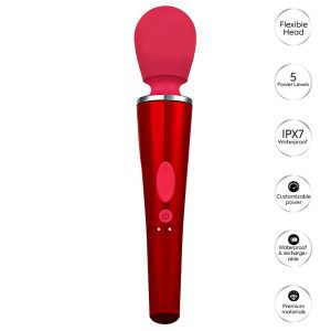 Compact Wand Massager Red