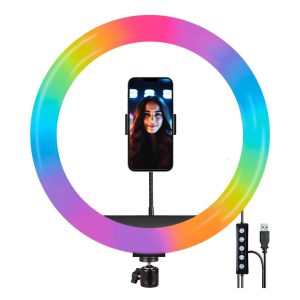 Allpress 14" RGB Soft Ring Light 36 cm – 39 RGB Modes, 3 Color Temperatures, USB Powered – Model 06524