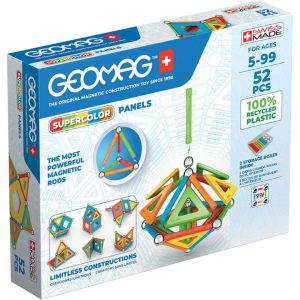 Geomag Supercolor Panels Magnetic Construction Set 52 Pieces Swiss Made