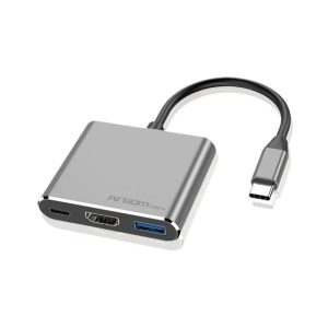 Arrango AC49287 Type-C 3 in 1 Hub with 4K HDMI, USB 3.0 and Type-C PD – Universal Adapter