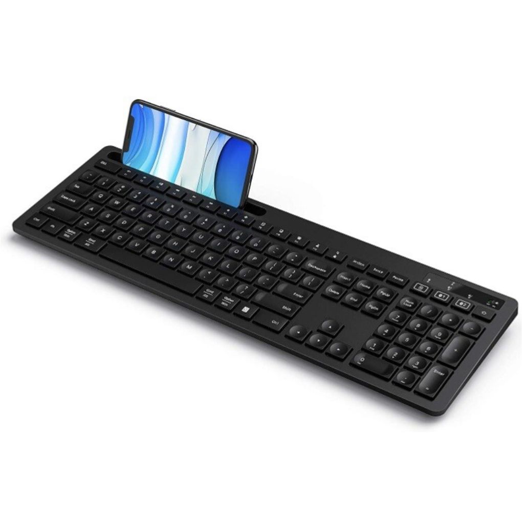 Arrango ASM49267 Wireless & Bluetooth Keyboard – Slim Ergonomic Design, Italian Keyboard