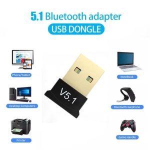 Arrango AZJ60628 USB Bluetooth Adapter 5.1 Receiver for PC & Laptop