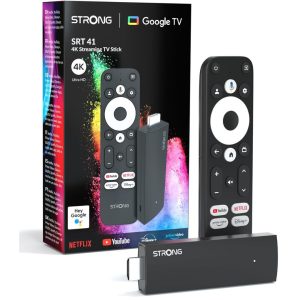 STRONG SRT 41- 4K UHD Android TV Stick (Google Certified)