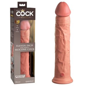 Dual Density 11 Inch Silicone Cock Skin