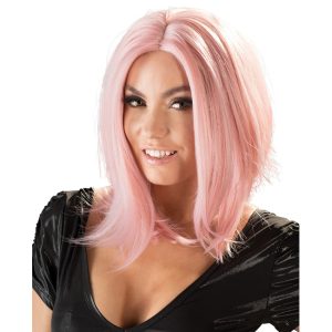 Light Pink Wig, bob, pink