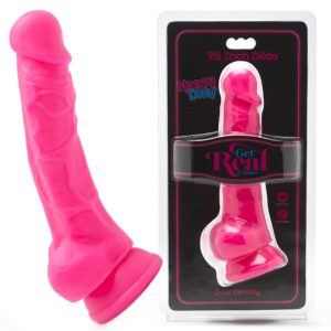 Happy Dicks Dong 19cm with Balls Pink