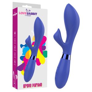 Grove Parade Rechargeable Rabbit Vibrator Blue