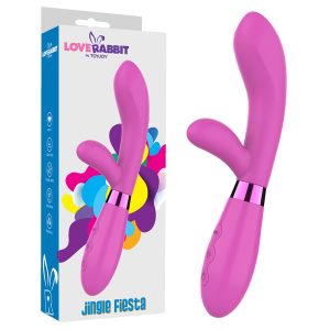 Jingle Fiesta Rechargeable Rabbit Vibrator Pink