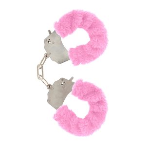 Furry Fun Cuffs Pink Plush