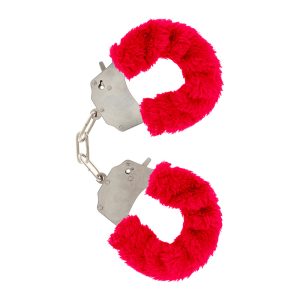 Furry Fun Cuffs Red Plush