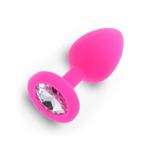 Diamond Booty Jewel Small 7 cm Pink