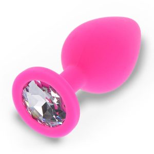 Diamond Booty Jewel Large 9 cm Pink